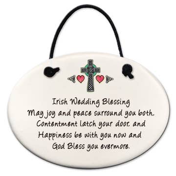 "Irish Wedding Blessing" - Ceramic Plaque