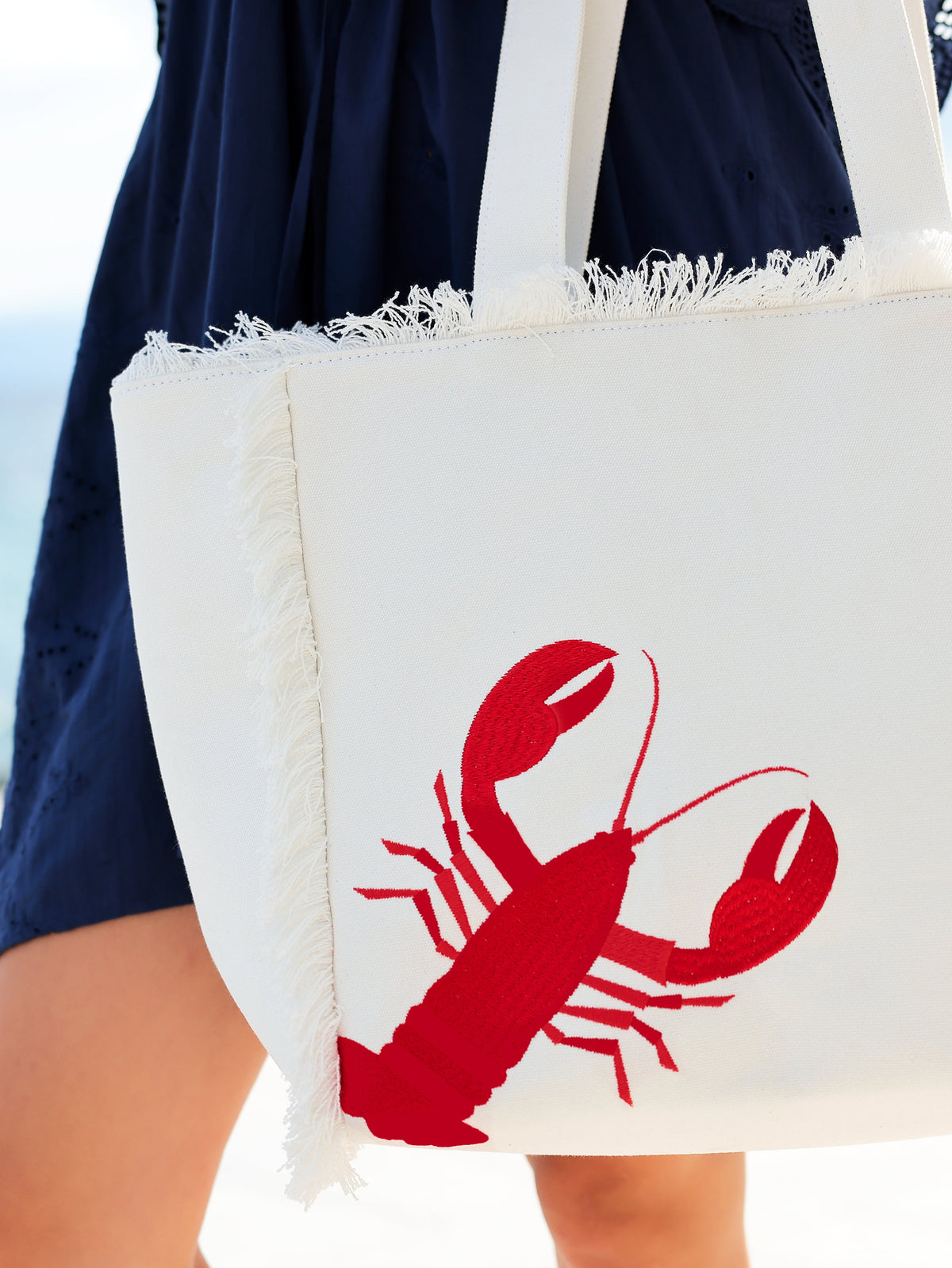 Lobster Tote, Ivory