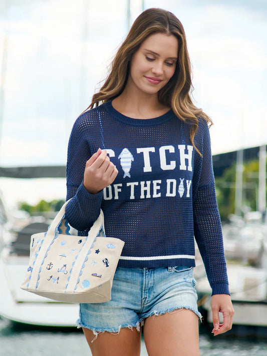 Coastal Icons Mini Tote, Natural