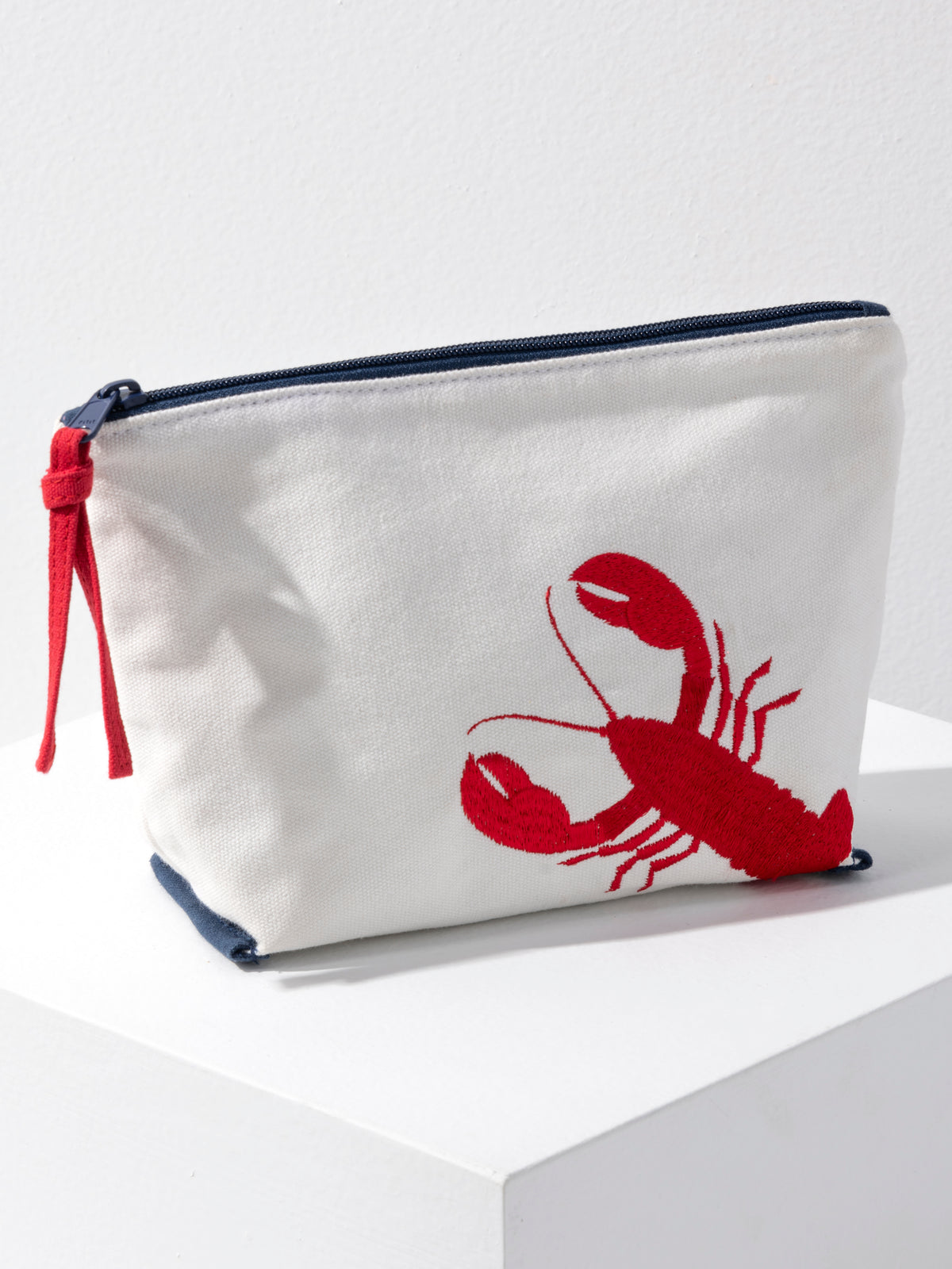 Lobster Zip Pouch, Ivory