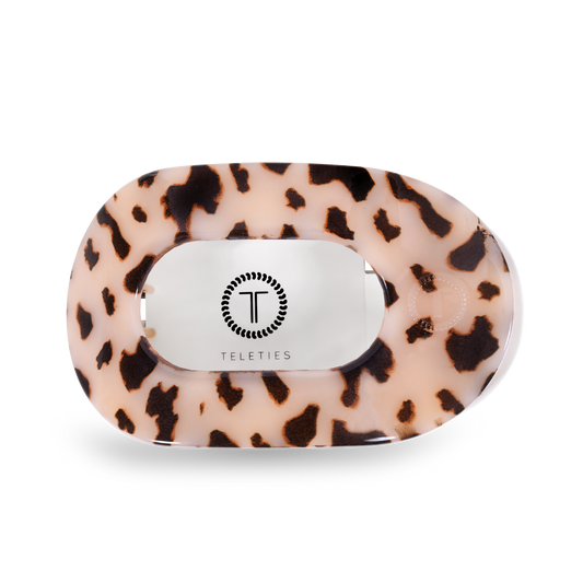 Blonde Tortoise Large Round Flat Hair Clip