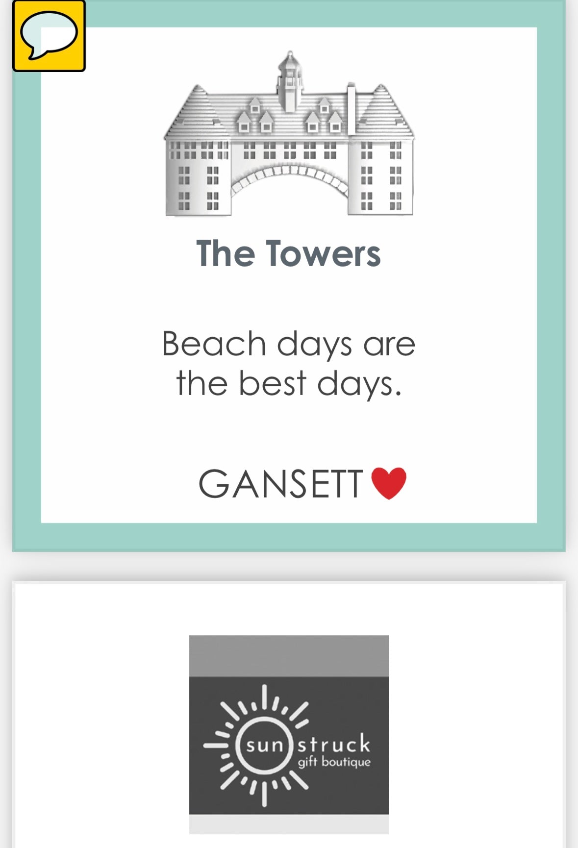 The Towers Narragansett Pendant - Seafoam