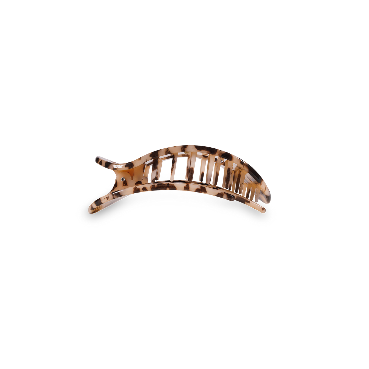 Blonde Tortoise Small Round Flat Hair Clip