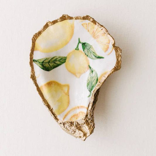 Lemonade Gilded Oyster Jewelry Dish