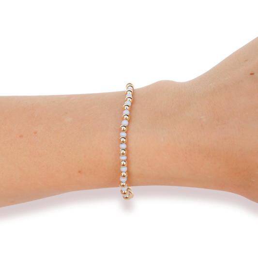 Demi Bracelet in Pastel Lilac Gold