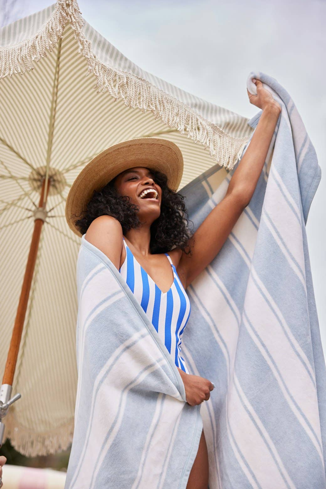Beachy Stripe Original Size Blanket