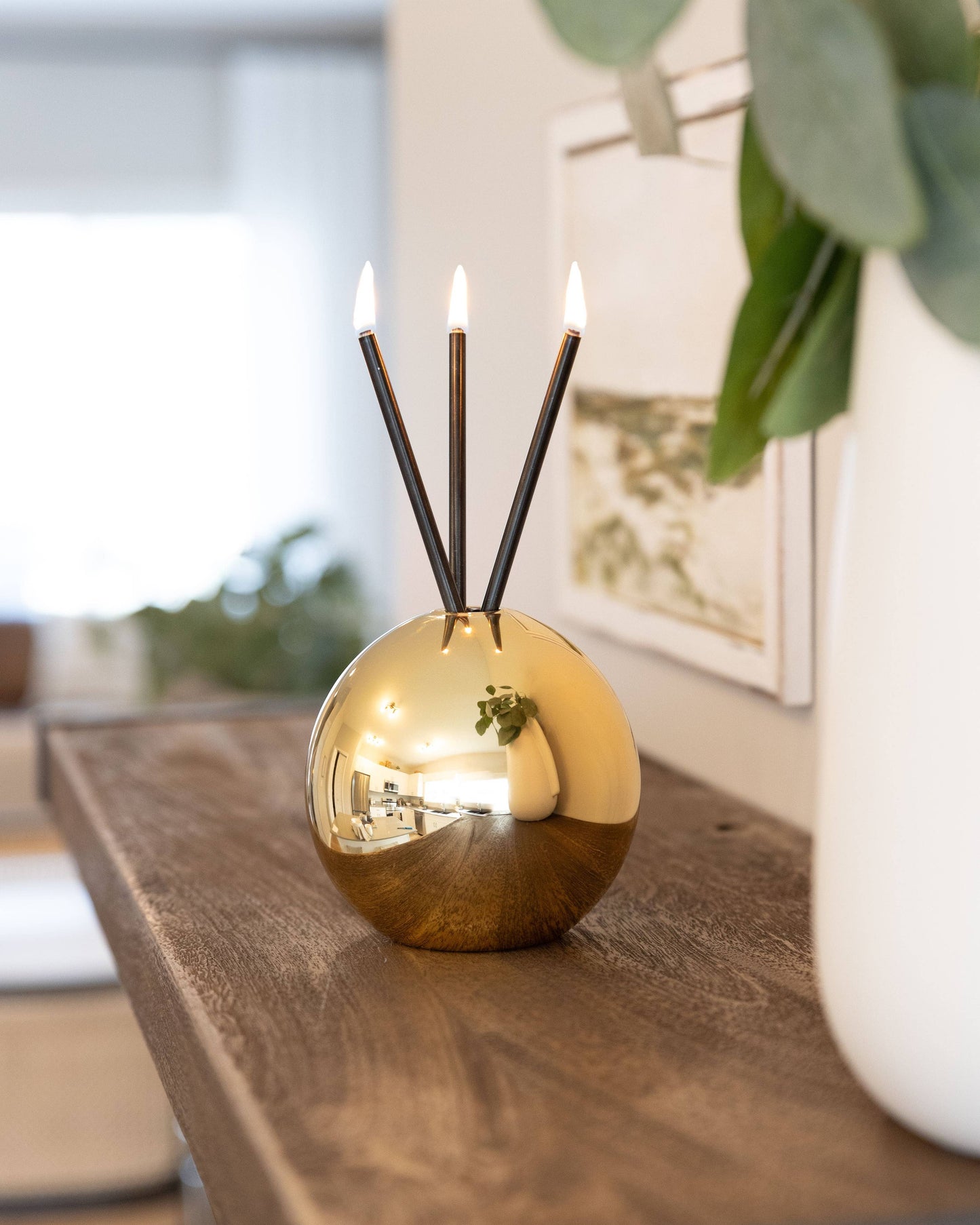 Everlasting Candle - Neva Vase Metallic Gold