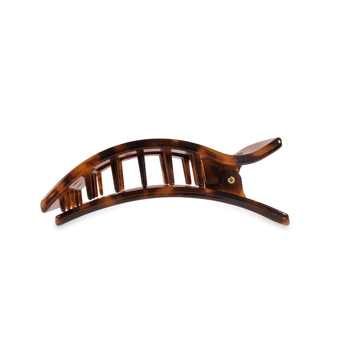 Flat Rectangle Hair Clip | Medium | Tortoise