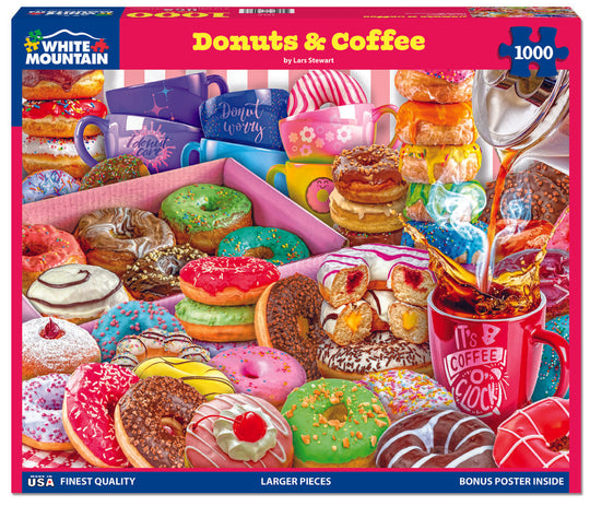 Donuts & Coffee 1000 Piece Puzzle