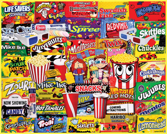 Movie Snacks 1000 Piece Puzzle