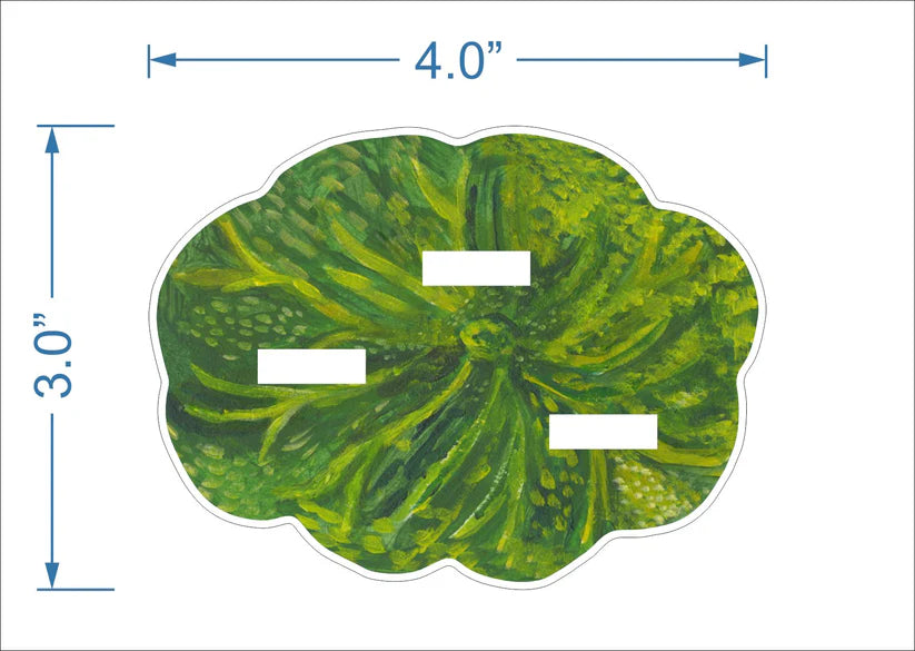 Triple Stand Green Lotus | 0.50in. Acrylic