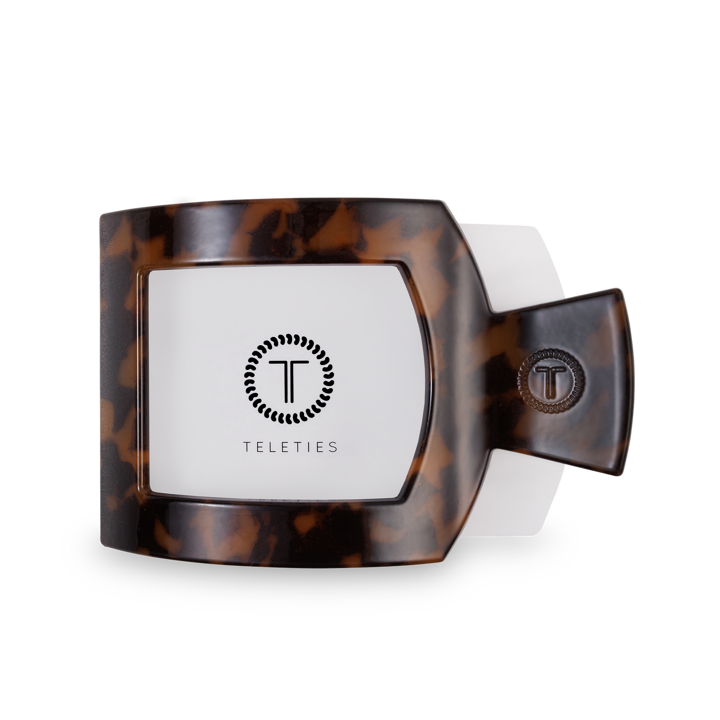 Tortoise Large Square Flat Hair Clip