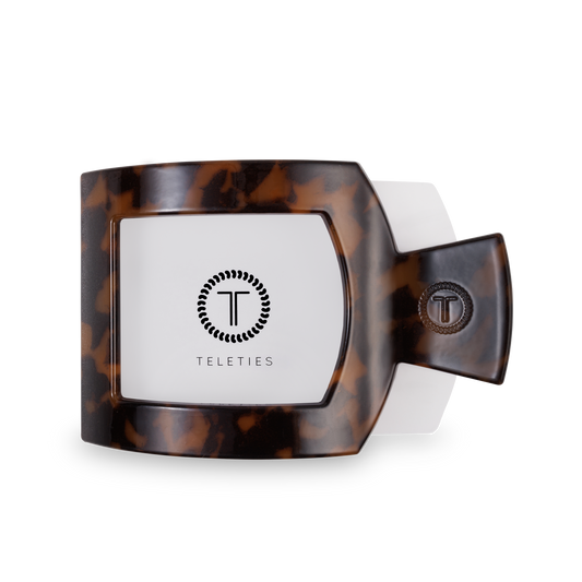 Tortoise Large Square Flat Hair Clip