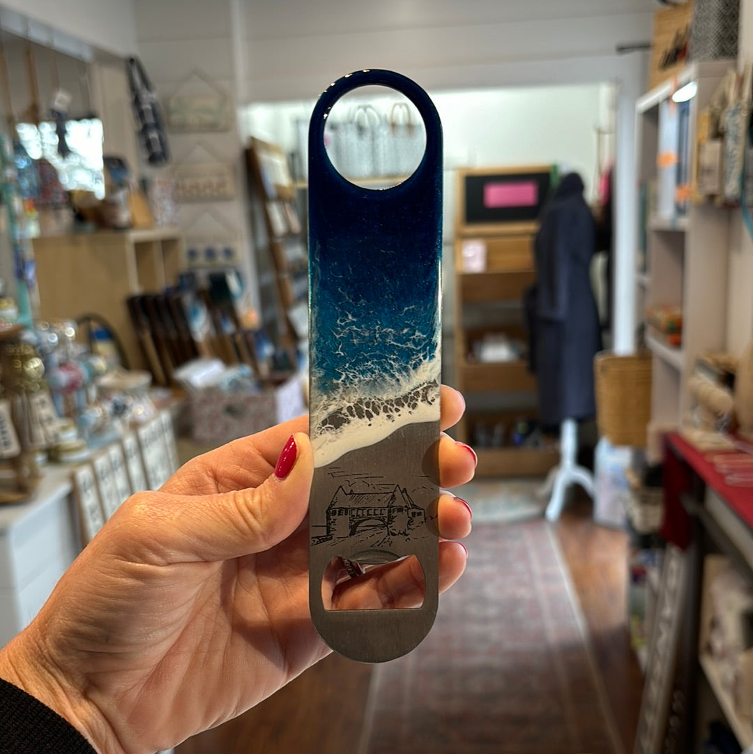 The Towers Magnetic Bottle Opener with Ocean Waves