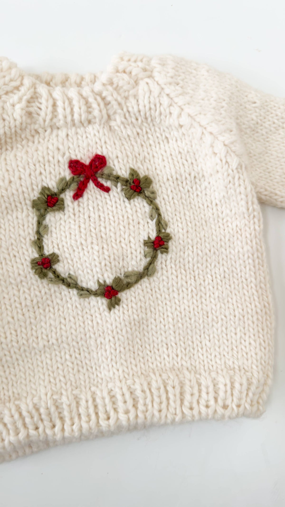 Holiday Wreath Baby Sweater