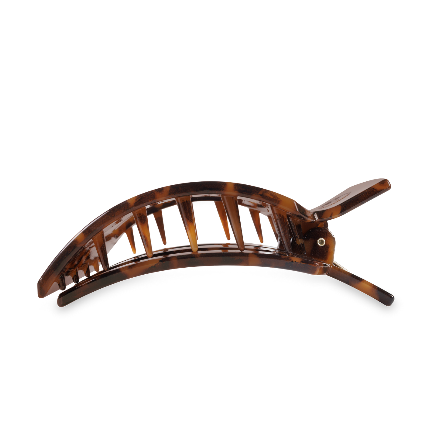 Tortoise Large Square Flat Hair Clip