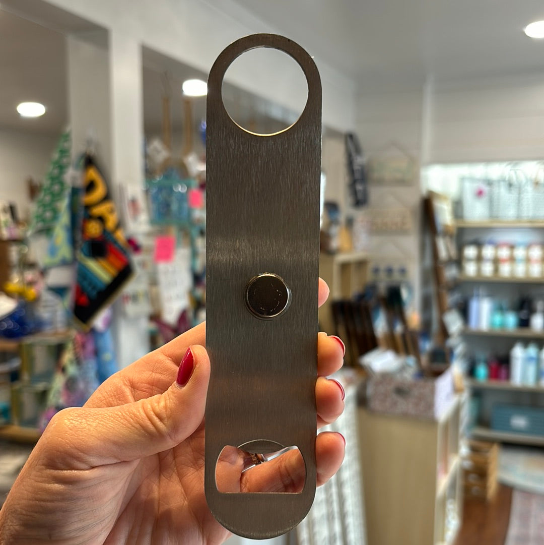 The Towers Magnetic Bottle Opener with Ocean Waves
