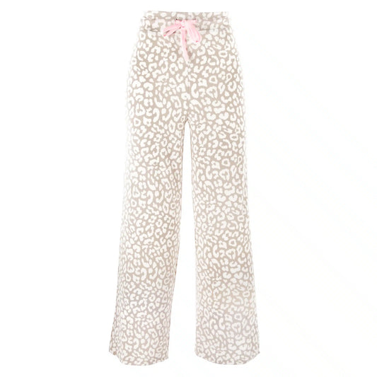Taupe Leopard Women's Pajama Pants