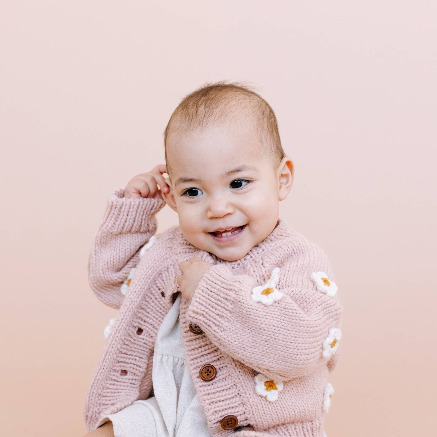 Blush Flower Baby Cardigan