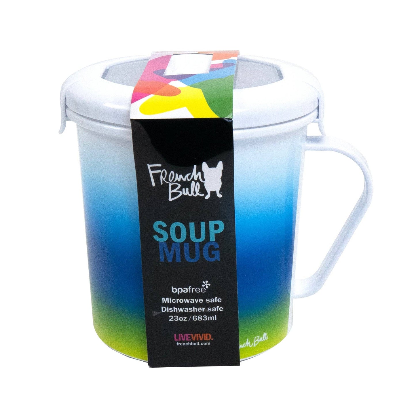 Blue Ombré Soup Mug