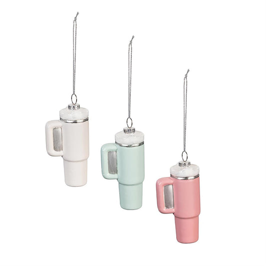 Canyon Cup Glass Ornament, 3.5"