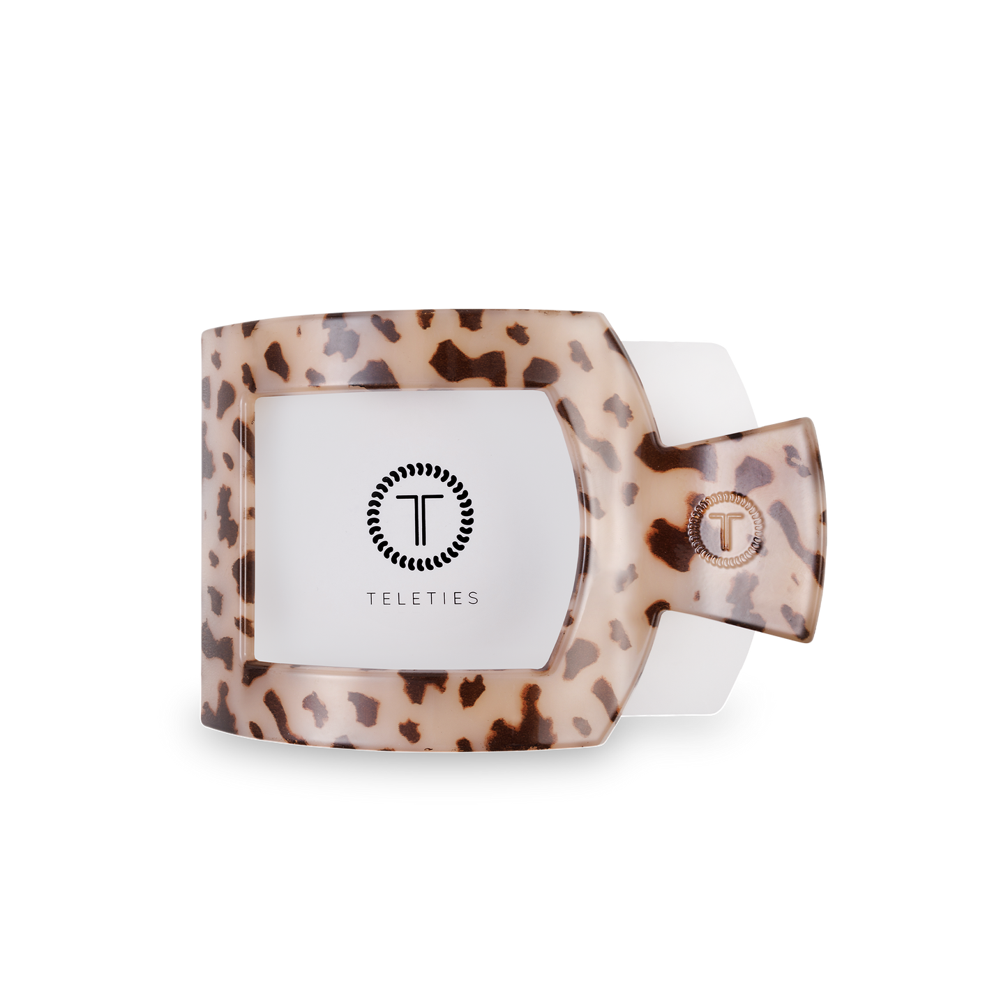 Blonde Tortoise Medium Square Flat Hair Clip