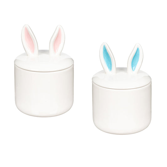 Bunny Ears Ceramic Trinket Dish