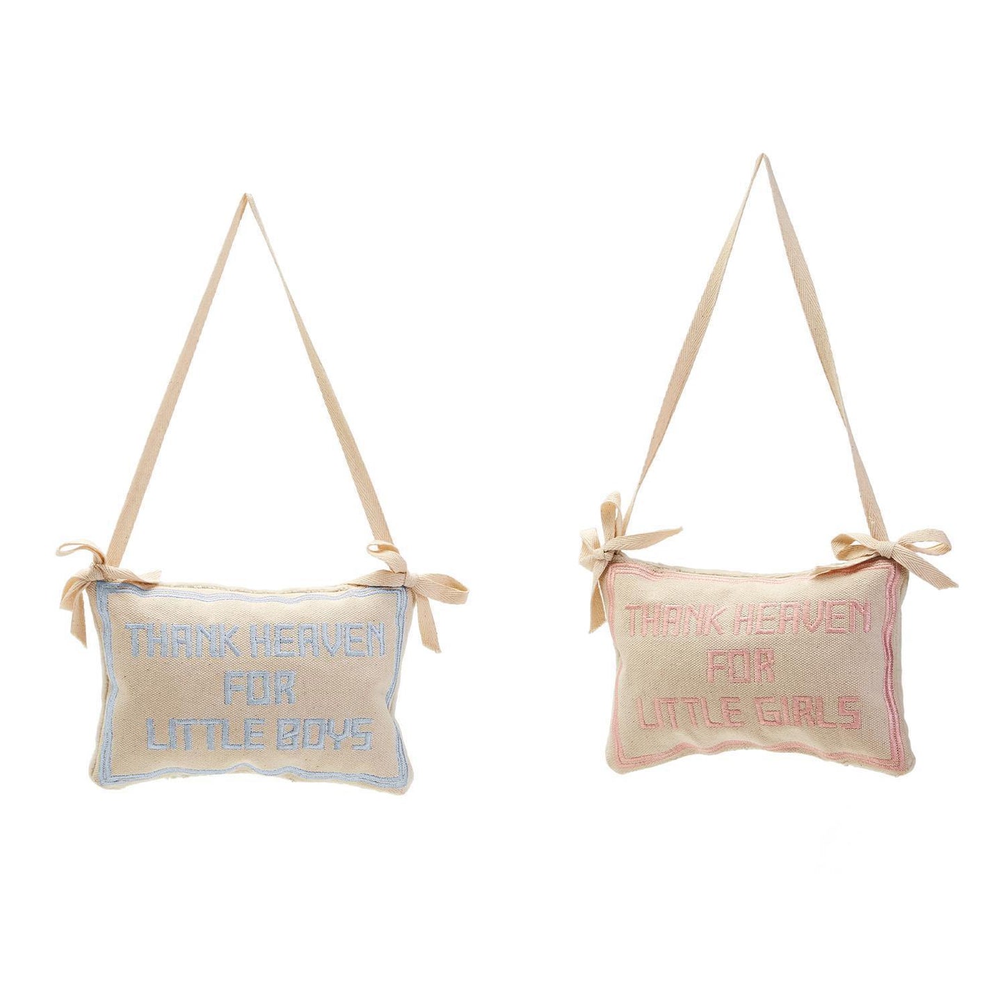 Thank Heaven Pillow Door Hanger Décor