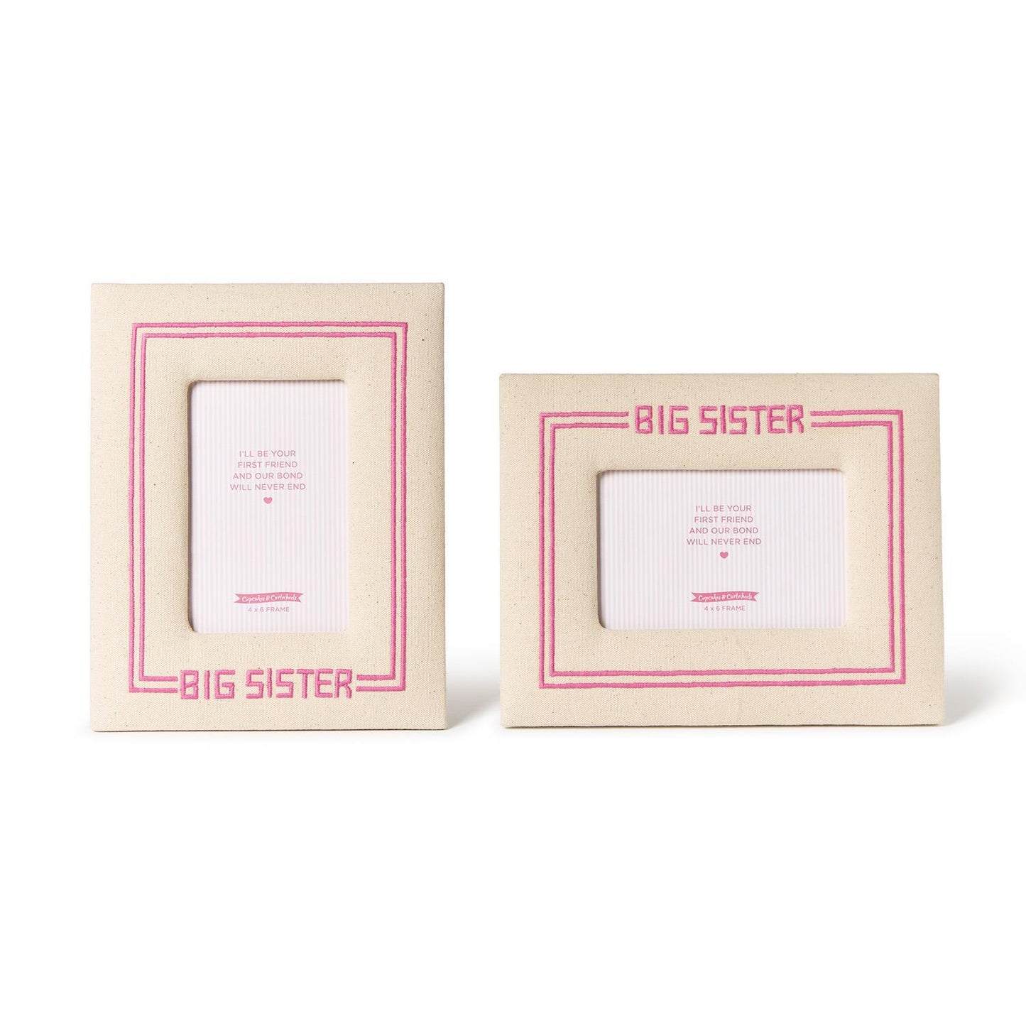Big Sister Embroidered Frame