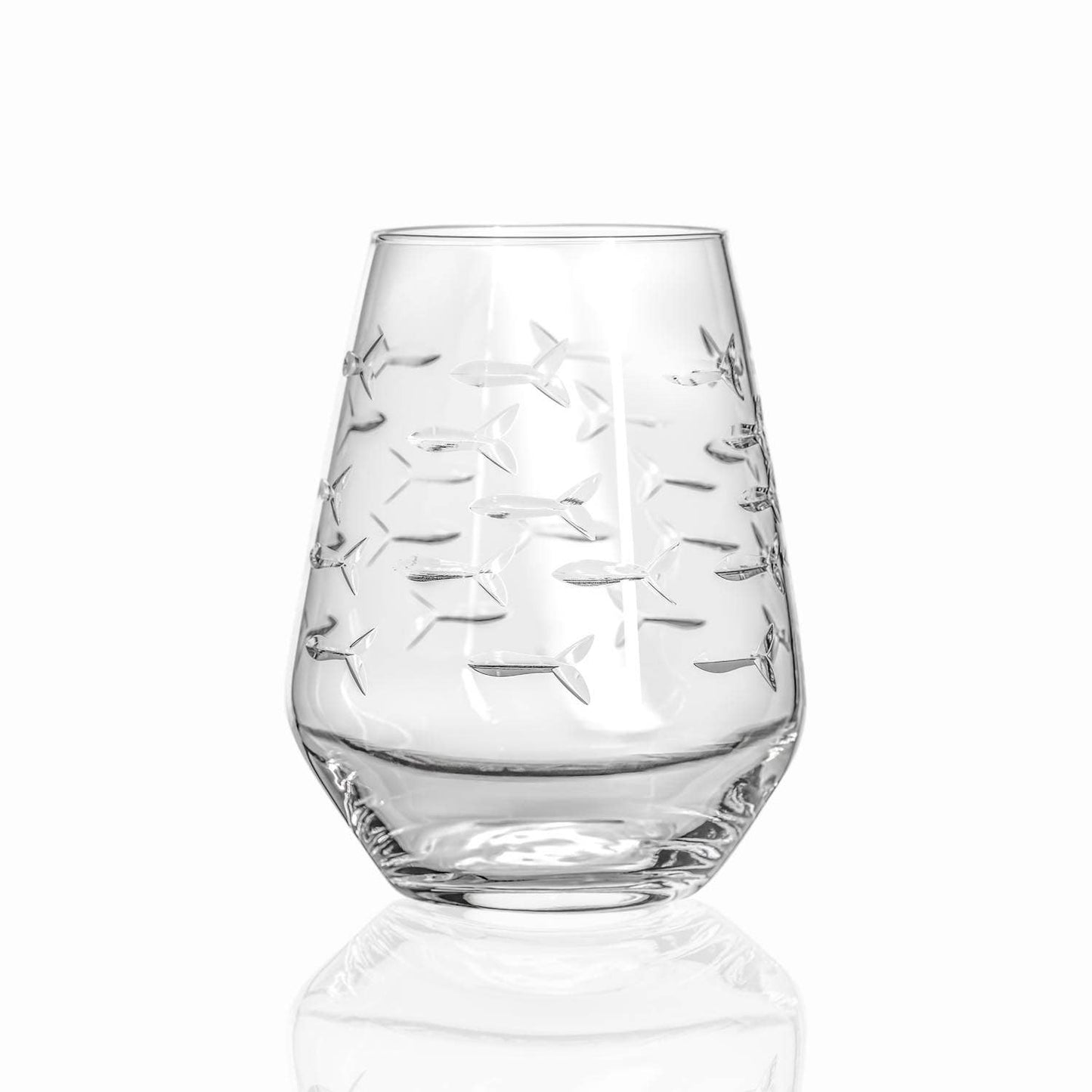 School of Fish Stemless Wine Glass 18oz