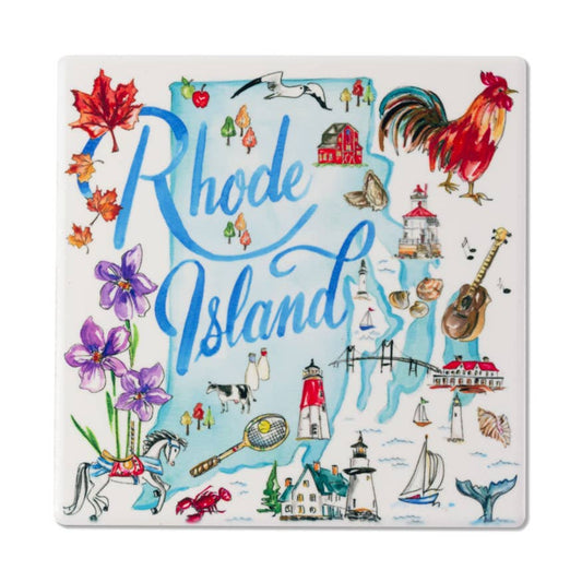 Rhode Island Ceramic Coaster