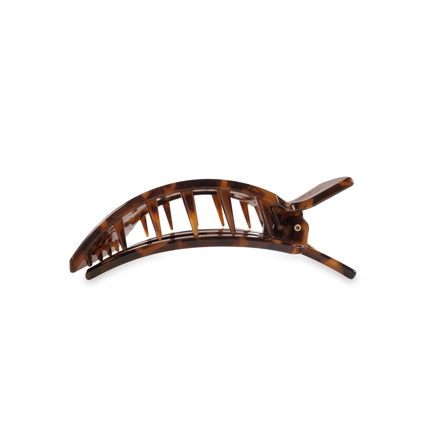 Tortoise Medium Square Flat Hair Clip