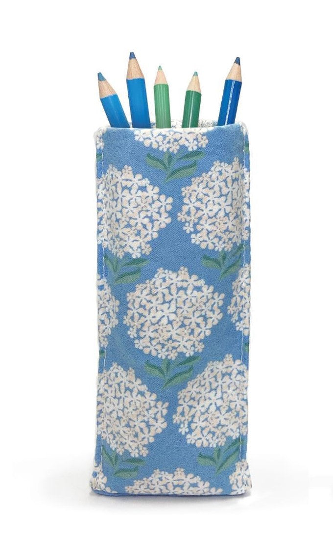 "Looking Good" Standing Triangular Weighted Eyeglasses Holder - Hydrangeas