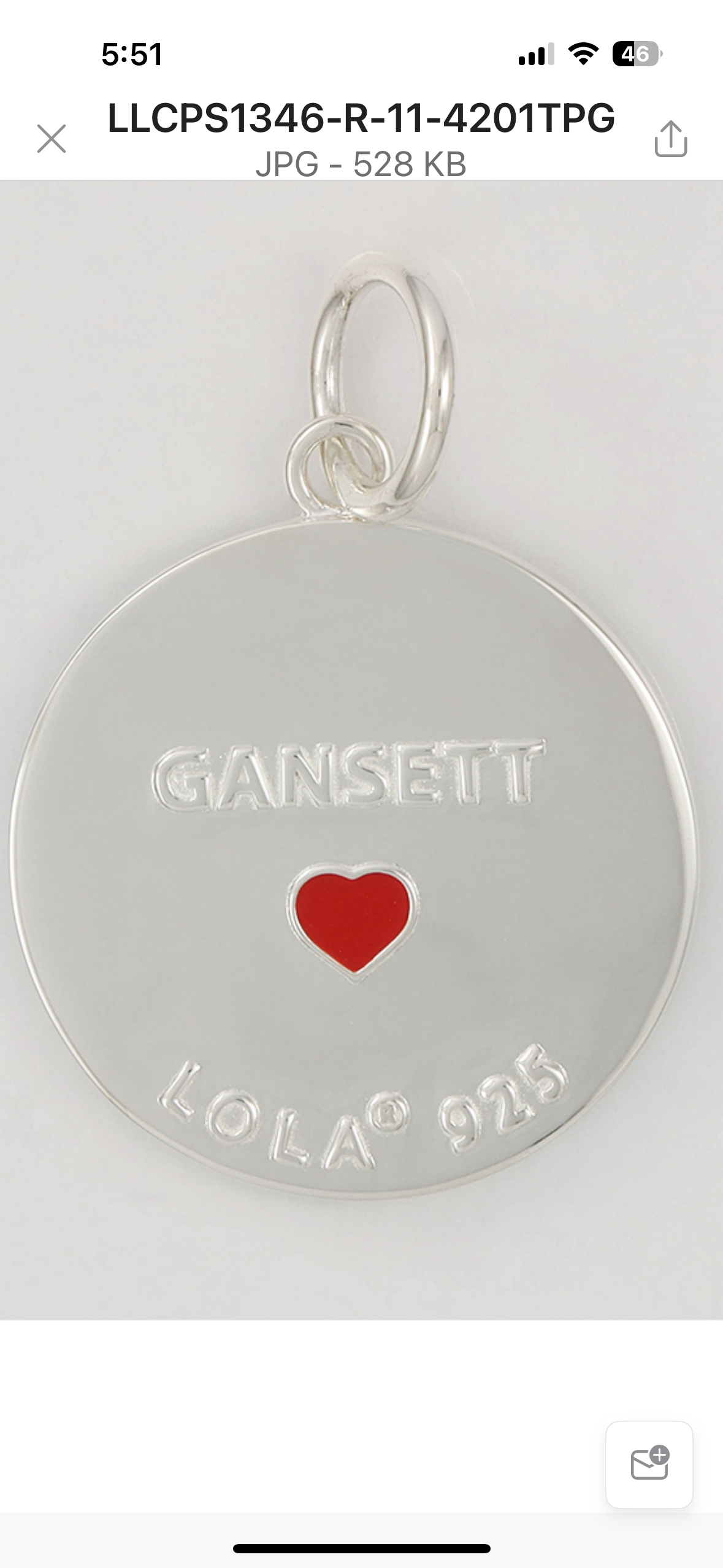 The Towers Narragansett Pendant - Periwinkle