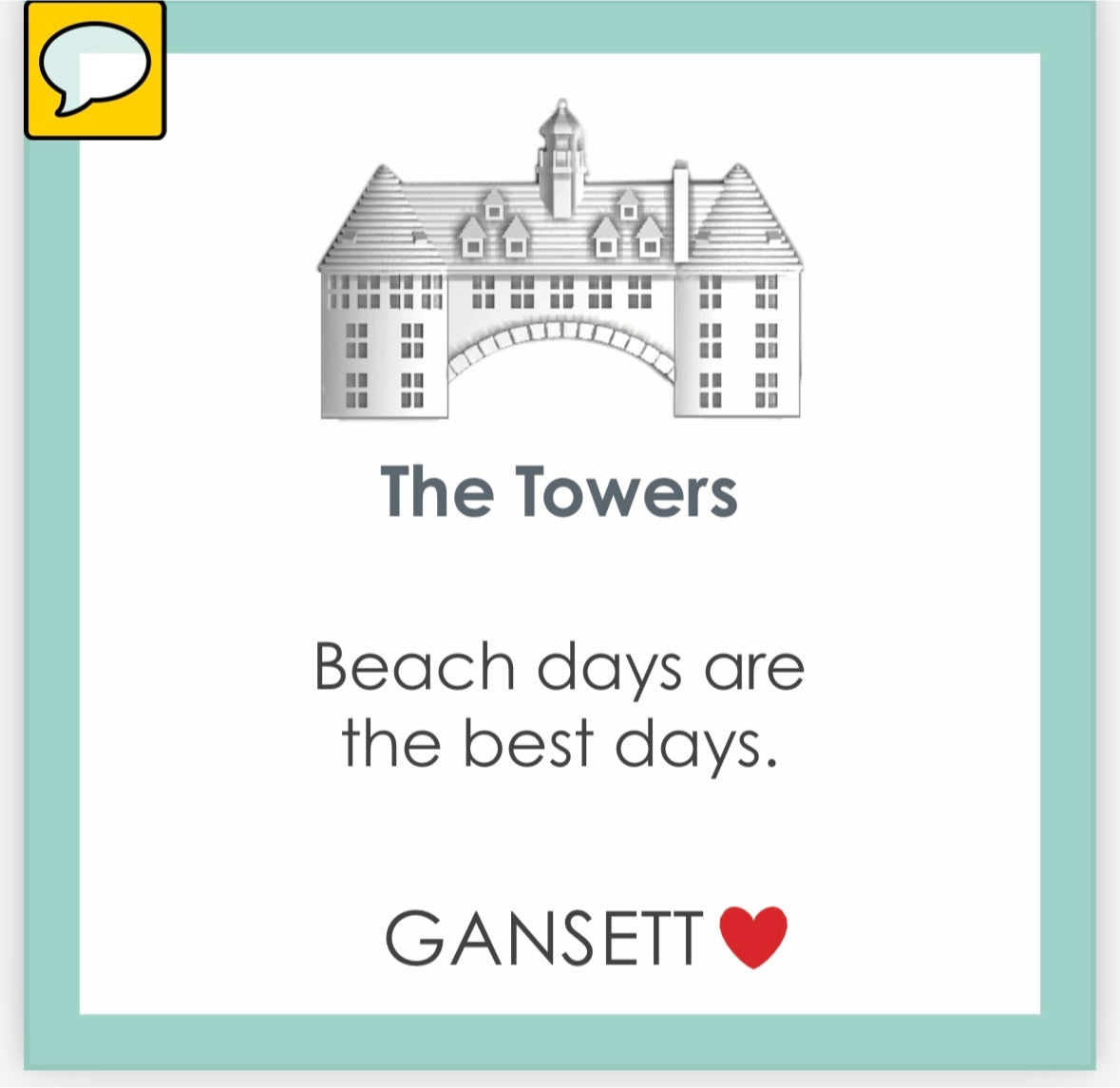 The Towers Narragansett Pendant - Gold Center Vermeil