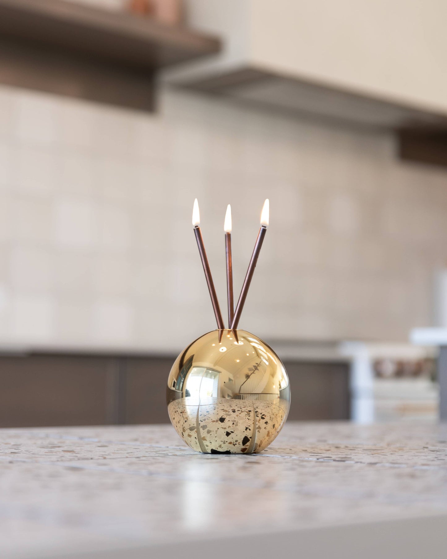 Everlasting Candle - Neva Vase Metallic Gold