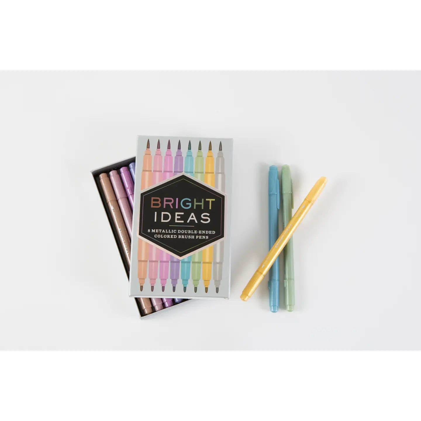 Bright Ideas Metallic Double-Ended Colored Brush Pens