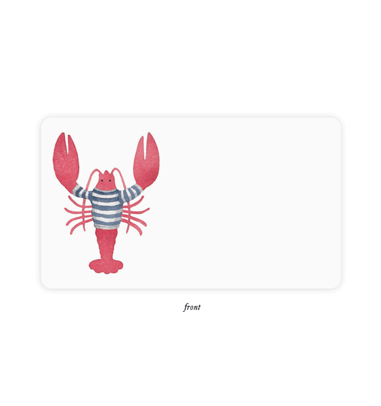 Lobster Little Notes – Boxed Set of 85 Mini Notecards