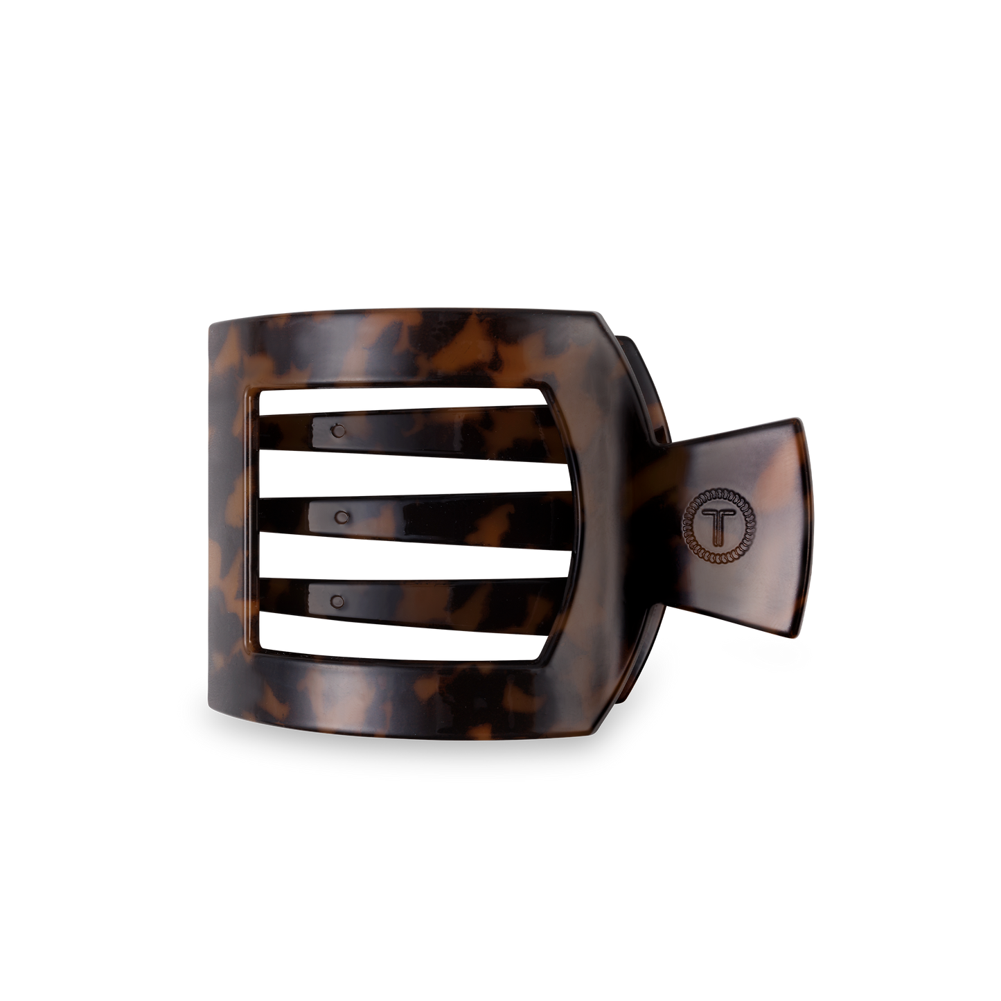 Tortoise Medium Square Flat Hair Clip