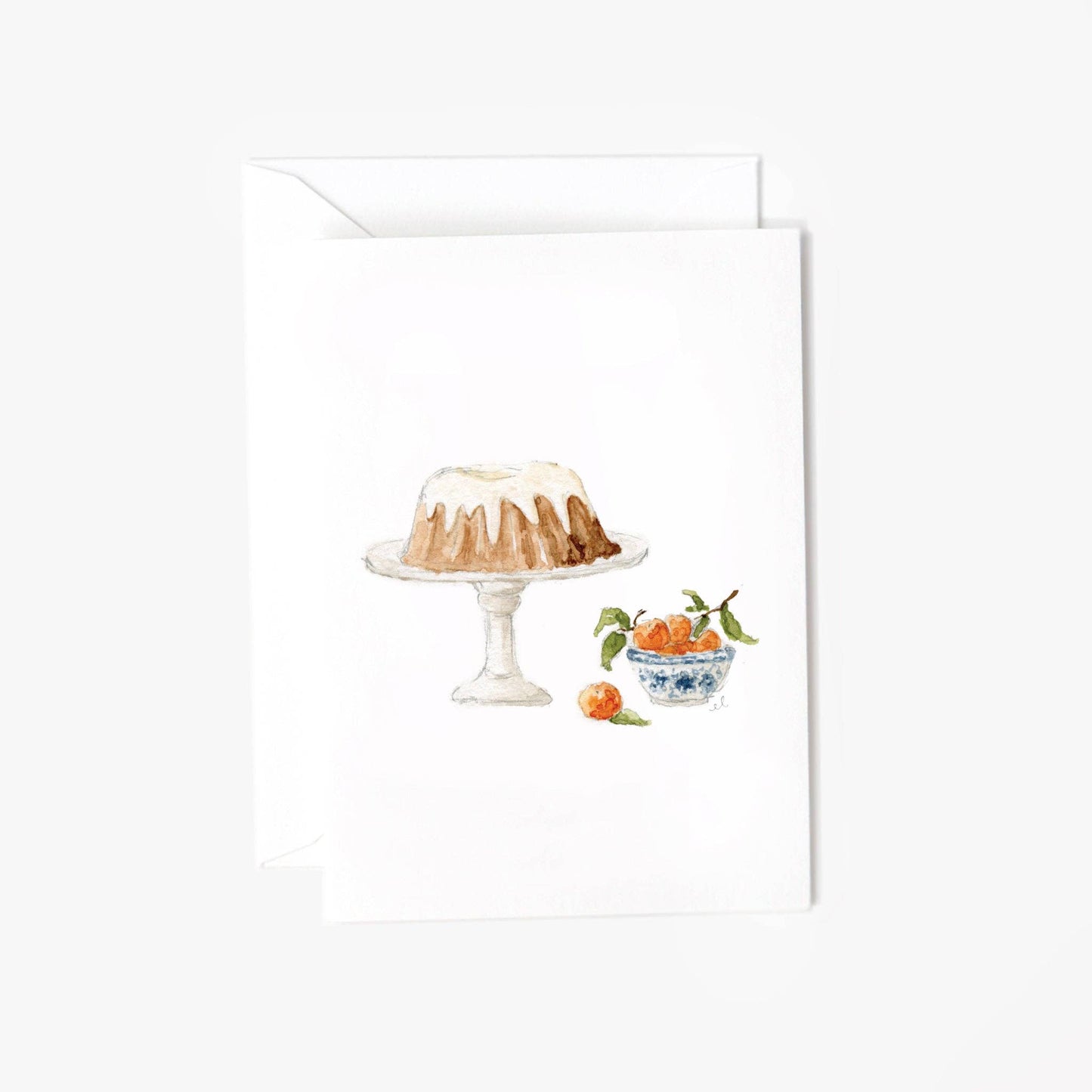 Bundt cake mini notecard