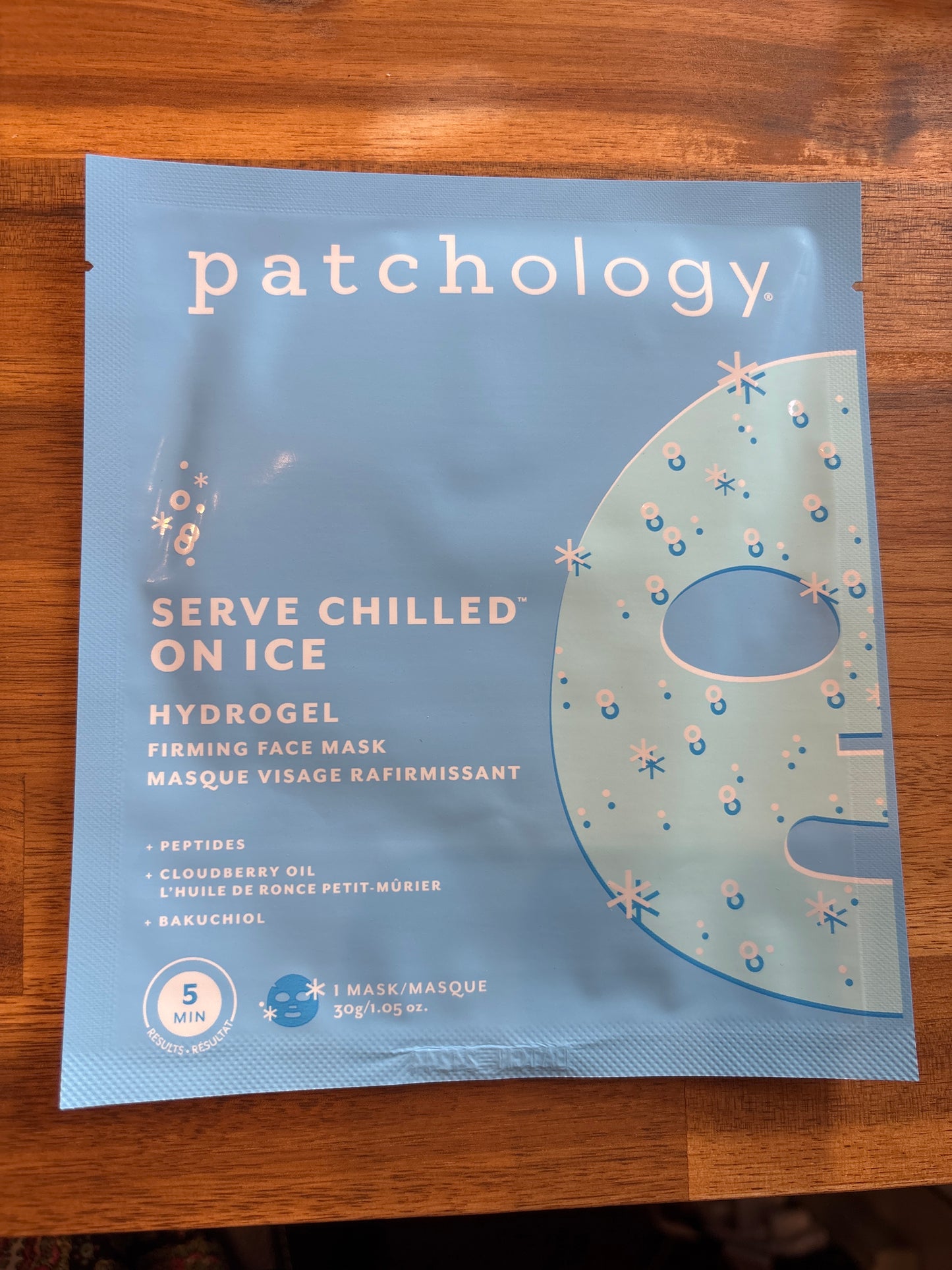 Serve Chilled on Ice Hydrogel Firming Face Mask