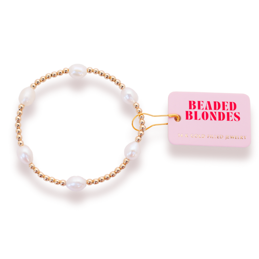 Pearl Poppi Bracelet in Gold