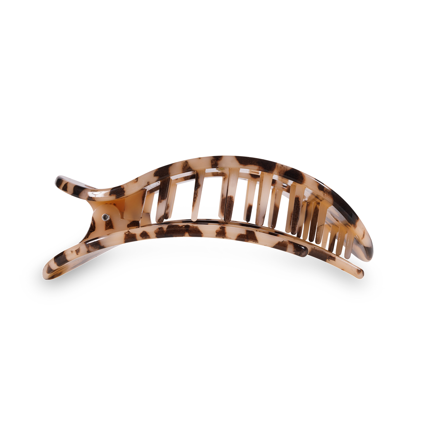 Blonde Tortoise Large Round Flat Hair Clip