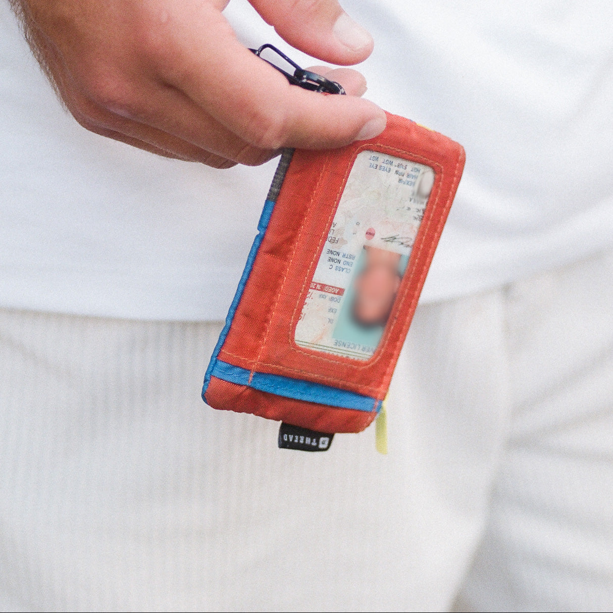 Color Block Pouch Wallet