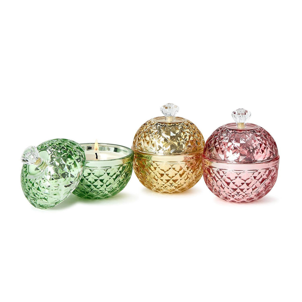 Shimmer Metallic Glass Candle