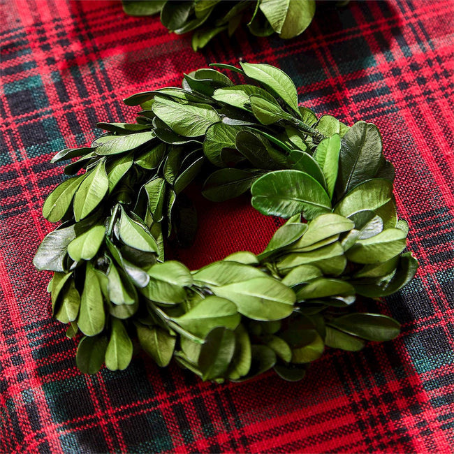 Preserved Boxwood Wreath Napkin Rings
