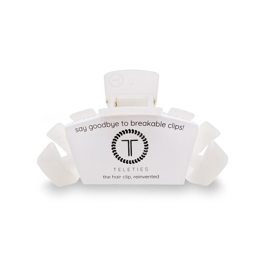 Classic Coconut White Medium Claw Hair Clip