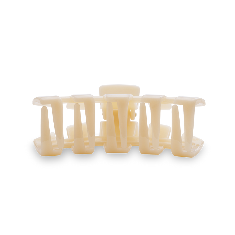 Classic Almond Beige Medium Claw Hair Clip