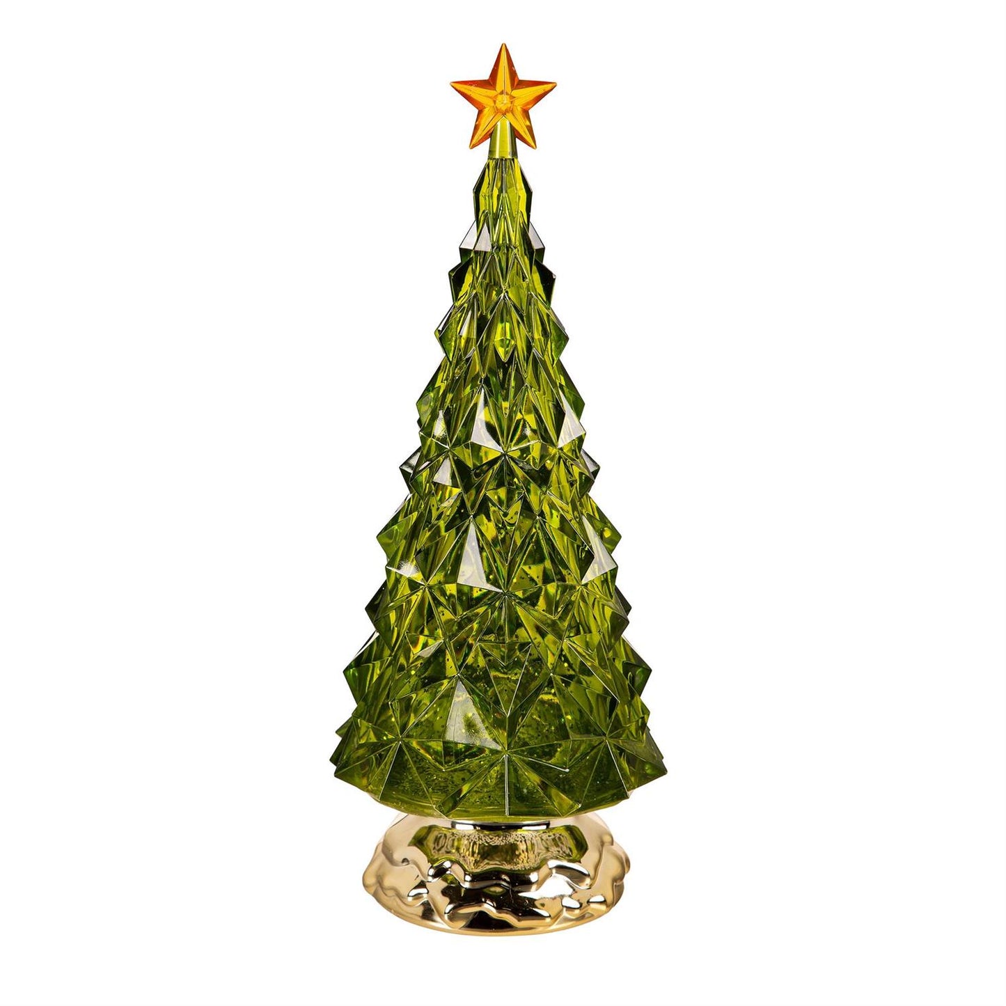 LED Table Decor Christmas Tree Color Changing Water Lantern, 11.5"