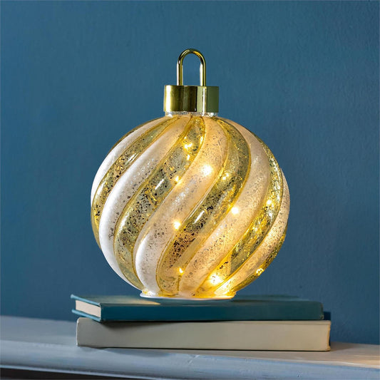 Rotating Glass LED Table Decor Ornament